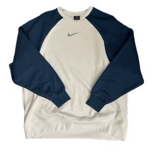 Nike Unisex Vintage Dri-fit Color Block Swoosh Crewneck Pullover Sweatshirt ✔️